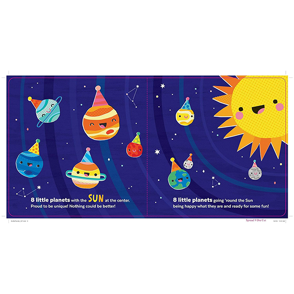 8 Little Planets Board Book