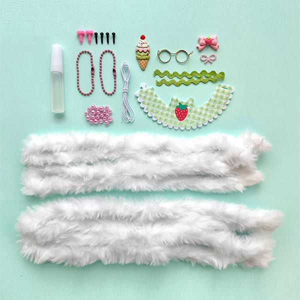 Bright Stripes - DIY Chenille Cuties - Bunny Babe