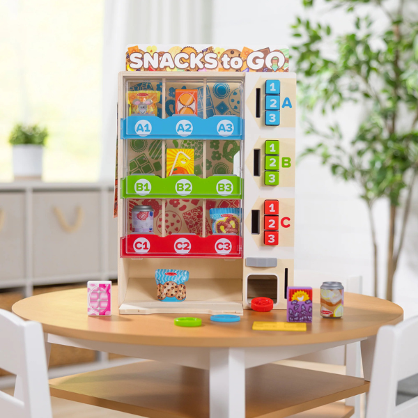 Melissa and Doug Sort, Stock, Select Wooden Vending Machine Play Set