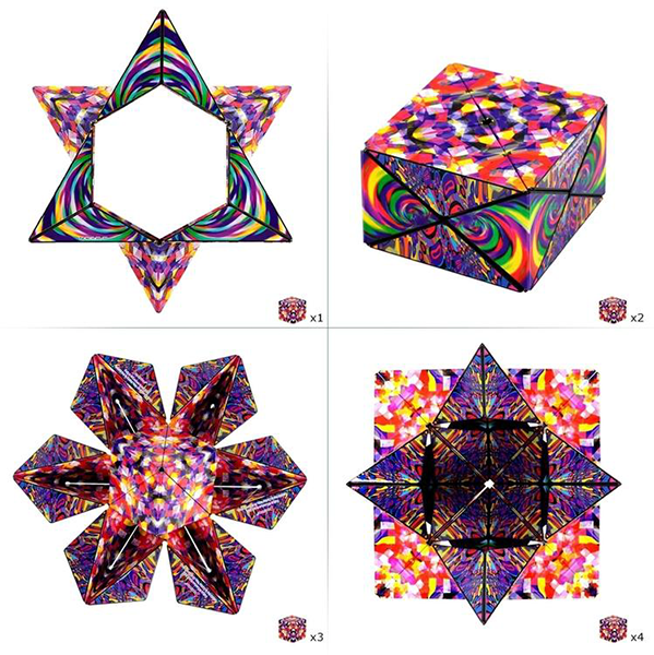 Shashibo Confetti Shape Shifting Box Puzzle