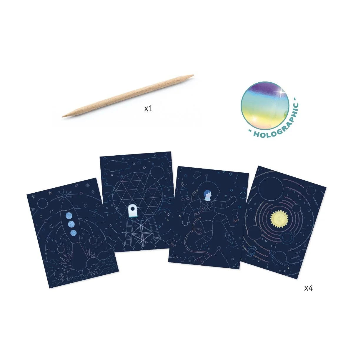 Djeco Cosmic Mission Scratch Cards