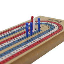 3-Track Cribbage Board