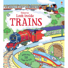 Look Inside Trains Hardcover