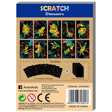 Avenir Mini Scratch Art Book - Dinosaurs