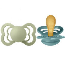 BIBS Supreme Pacifier 0-6 Months 2 PACK - Island Sea/Sage