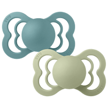 BIBS Supreme Pacifier 0-6 Months 2 PACK - Island Sea/Sage