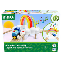 Brio World Train Set My First Railway Light Up Rainbow Set