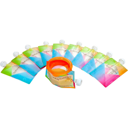 Baby Brezza Reusable Baby Food Pouches - 10 Pack