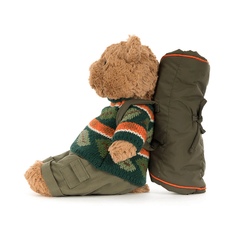 Jellycat Bartholomew Bear Hiking Bear and Outfit