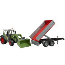 Bruder Fendt Vario 211 with Frontloader and Tipping Trailer