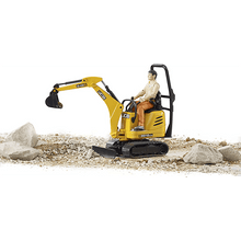 Bruder JCB Micro Excavator 8010 CTS and Construction Worker