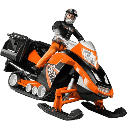 Bruder Snowmobile with Driver and Accessories