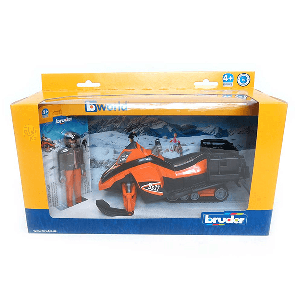 Bruder Snowmobile with Driver and Accessories
