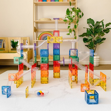 Connetix Magnetic Tiles Rainbow Ball Run Pack - 92 Pieces