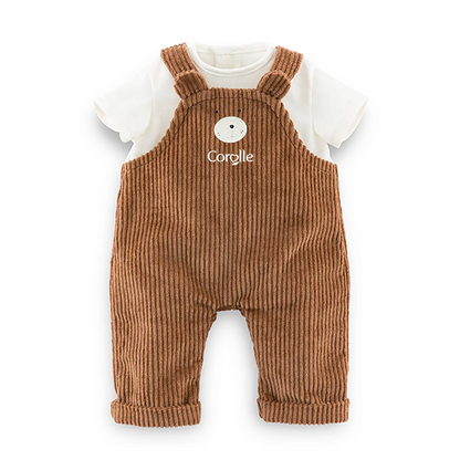 Corolle Bear Overalls & T-Shirt for 12" Baby Doll