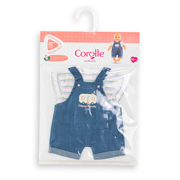 Corolle Little Explorer T-Shirt & Romper for 12" Baby Doll