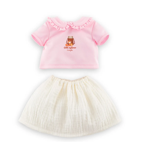Corolle Little Explorer T-Shirt & Skirt for 12" Baby Doll