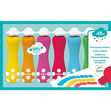 Djeco 6 Foam Markers