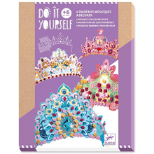 Djeco Like a Princess Mosaic Tiaras Craft Kit