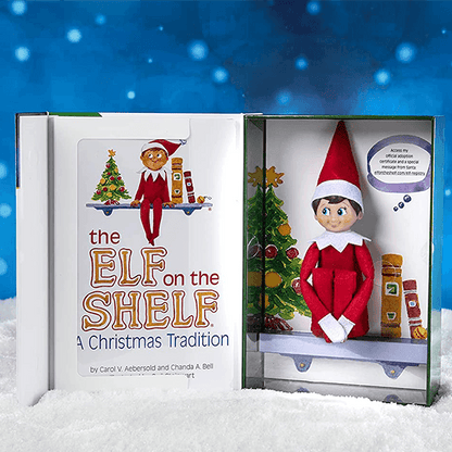 The Elf on the Shelf: A Christmas Tradition (Blue-Eyed Boy Scout Elf)