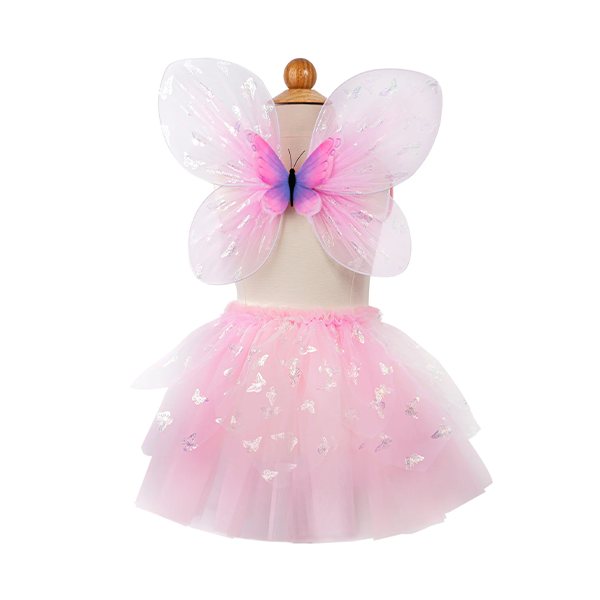 Great Pretenders Flutter Butterfly Skirt & Wings Pink