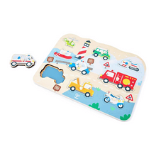 Hape Emergency Vehicles Peg Puzzle