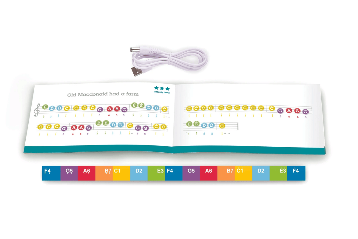 Hape Learn with Lights Piano with Stool
