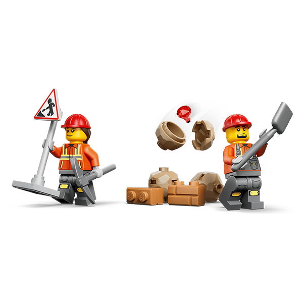 LEGO® City 60480 Yellow Backhoe Loader