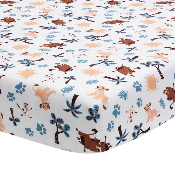 Lambs & Ivy Disney Baby Lion King Adventure Blue 3-Piece Crib Bedding Set