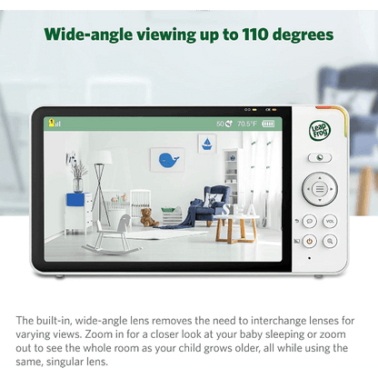 LeapFrog LF915HD 720p Video Baby Monitor with 5 Inch Display and 360 Degree Pan & Tilt Camera