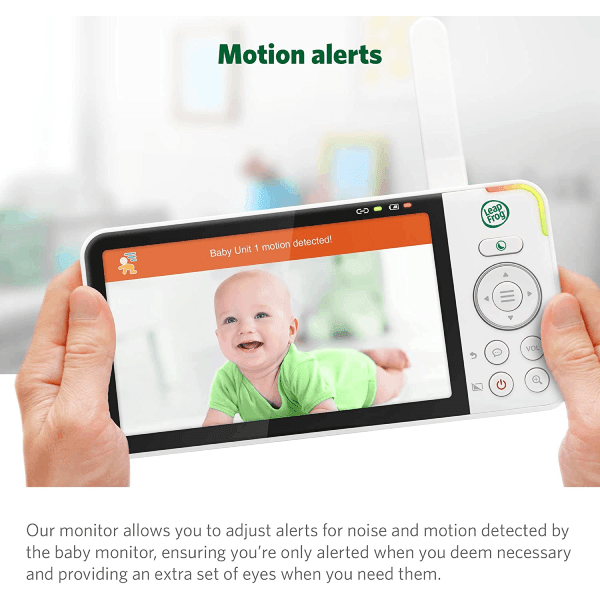LeapFrog LF915HD 720p Video Baby Monitor with 5 Inch Display and 360 Degree Pan & Tilt Camera