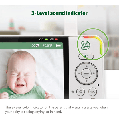 LeapFrog LF915HD 720p Video Baby Monitor with 5 Inch Display and 360 Degree Pan & Tilt Camera