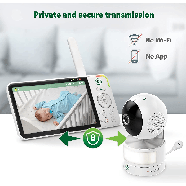 LeapFrog LF915HD 720p Video Baby Monitor with 5 Inch Display and 360 Degree Pan & Tilt Camera