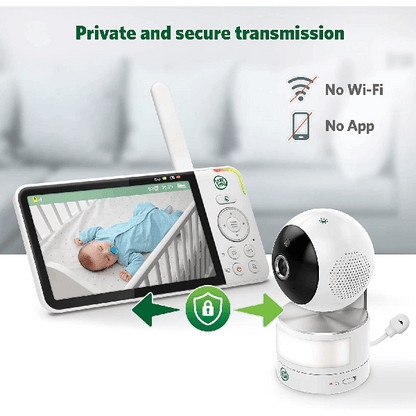 LeapFrog LF915HD 720p Video Baby Monitor with 5 Inch Display and 360 Degree Pan & Tilt Camera