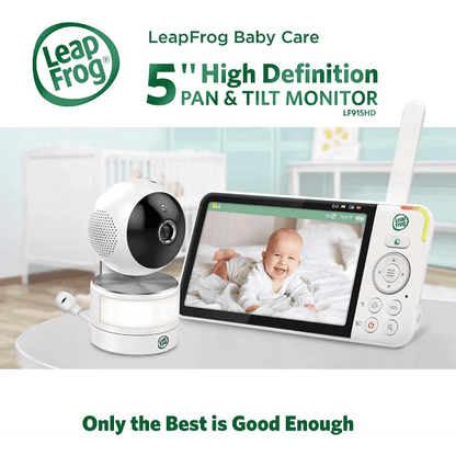 LeapFrog LF915HD 720p Video Baby Monitor with 5 Inch Display and 360 Degree Pan & Tilt Camera