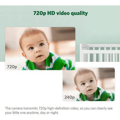 LeapFrog LF915HD 720p Video Baby Monitor with 5 Inch Display and 360 Degree Pan & Tilt Camera