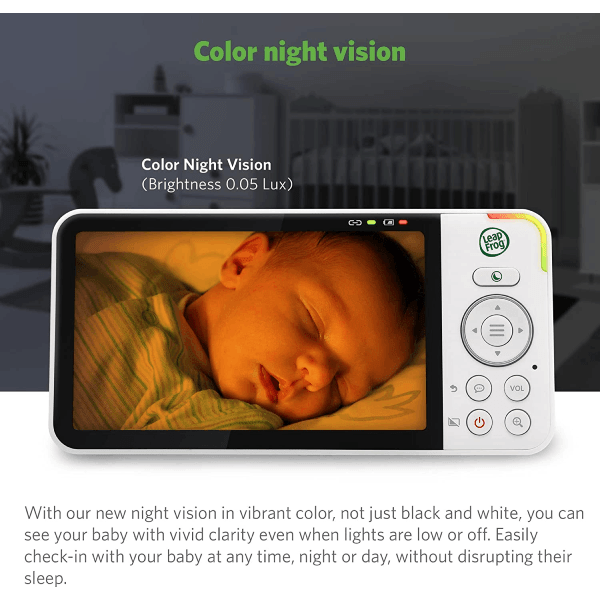 LeapFrog LF915HD 720p Video Baby Monitor with 5 Inch Display and 360 Degree Pan & Tilt Camera