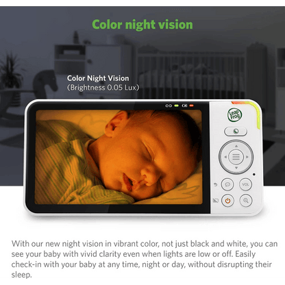 LeapFrog LF915HD 720p Video Baby Monitor with 5 Inch Display and 360 Degree Pan & Tilt Camera