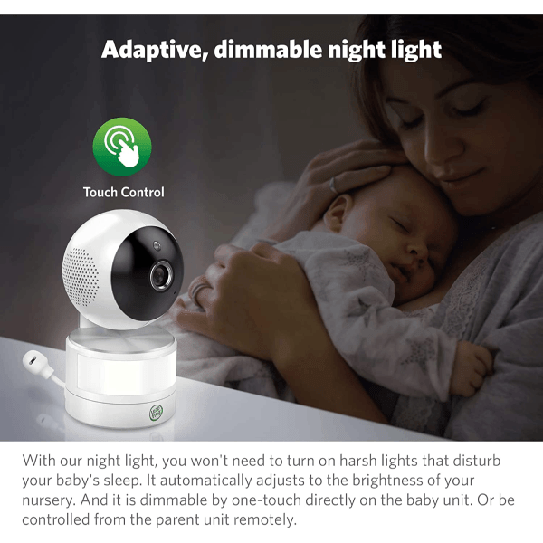 LeapFrog LF915HD 720p Video Baby Monitor with 5 Inch Display and 360 Degree Pan & Tilt Camera