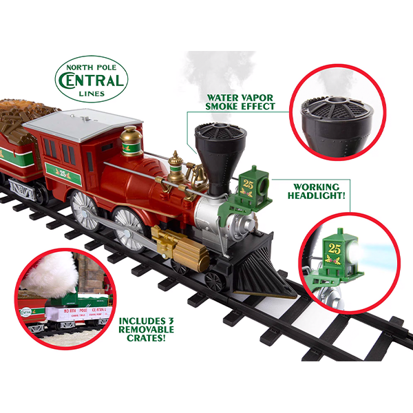 Lionel North Pole Central Ready to Play Train Set with Bluetooth