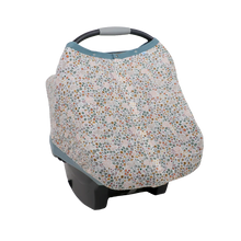 Little Unicorn Cotton Muslin Car Seat Canopy - Pressed Petals