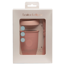 LouLou Lollipop Kids Silicone Cup with Straw - Bunny Blush Pink