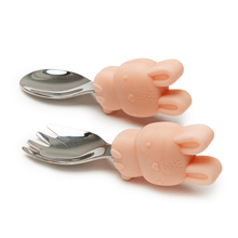 LouLou Lollipop Learning Spoon & Fork Set - Bunny