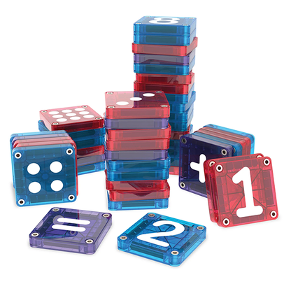 MAGNA-TILES microMAGS LEARN Numbers 56-Piece Set