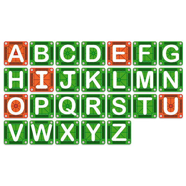 MAGNA-TILES microMAGS LEARN Letters 56-Piece Set