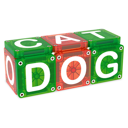 MAGNA-TILES microMAGS LEARN Letters 56-Piece Set