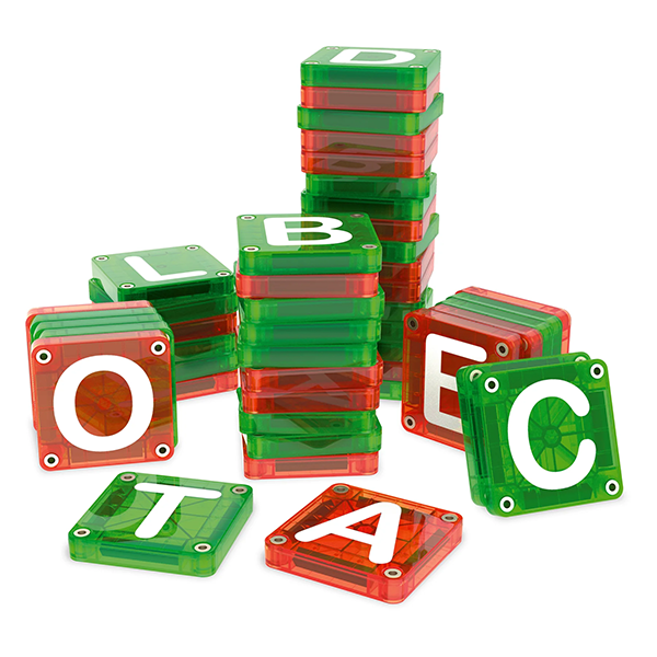 MAGNA-TILES microMAGS LEARN Letters 56-Piece Set