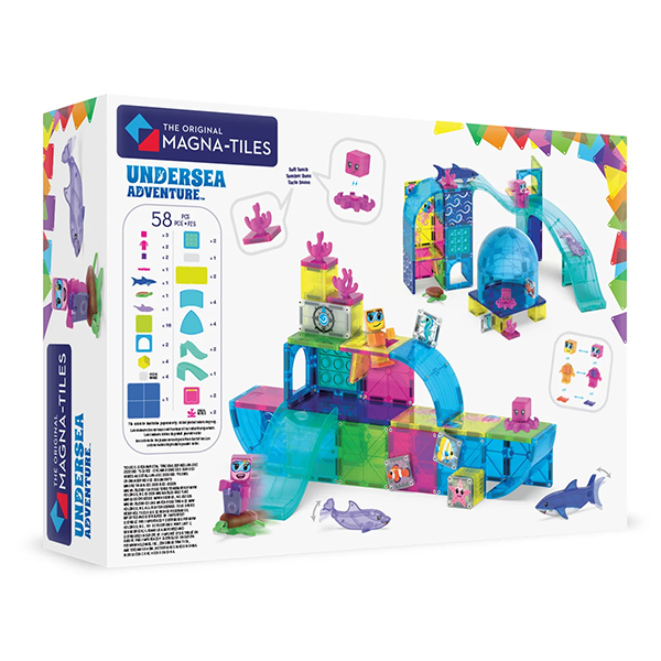 MAGNA-TILES Undersea Adventure 58-Piece Set