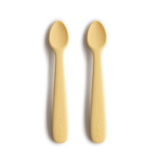 Mushie Silicone Feeding Spoons (Daffodil) 2-Pack
