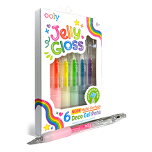 Ooly Jelly Gloss Neon Multi-Surface Deco Gel Pens - Set of 6